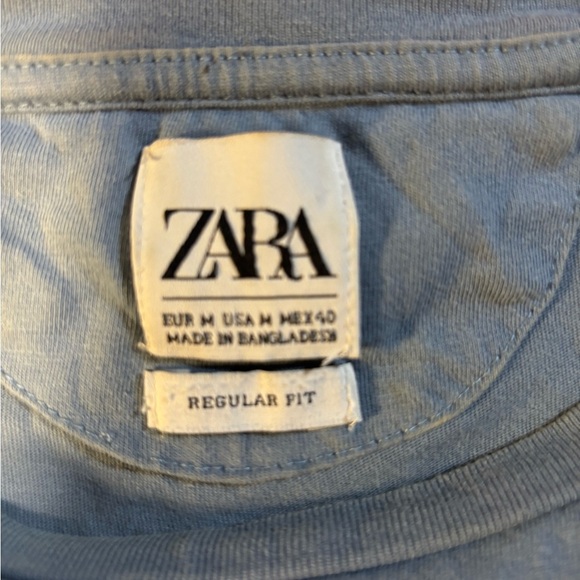 ZARA women’s t shirt bundle minimalist crop round neck size medium - Picture 3 of 6